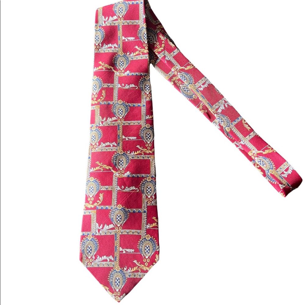 Red mens tie